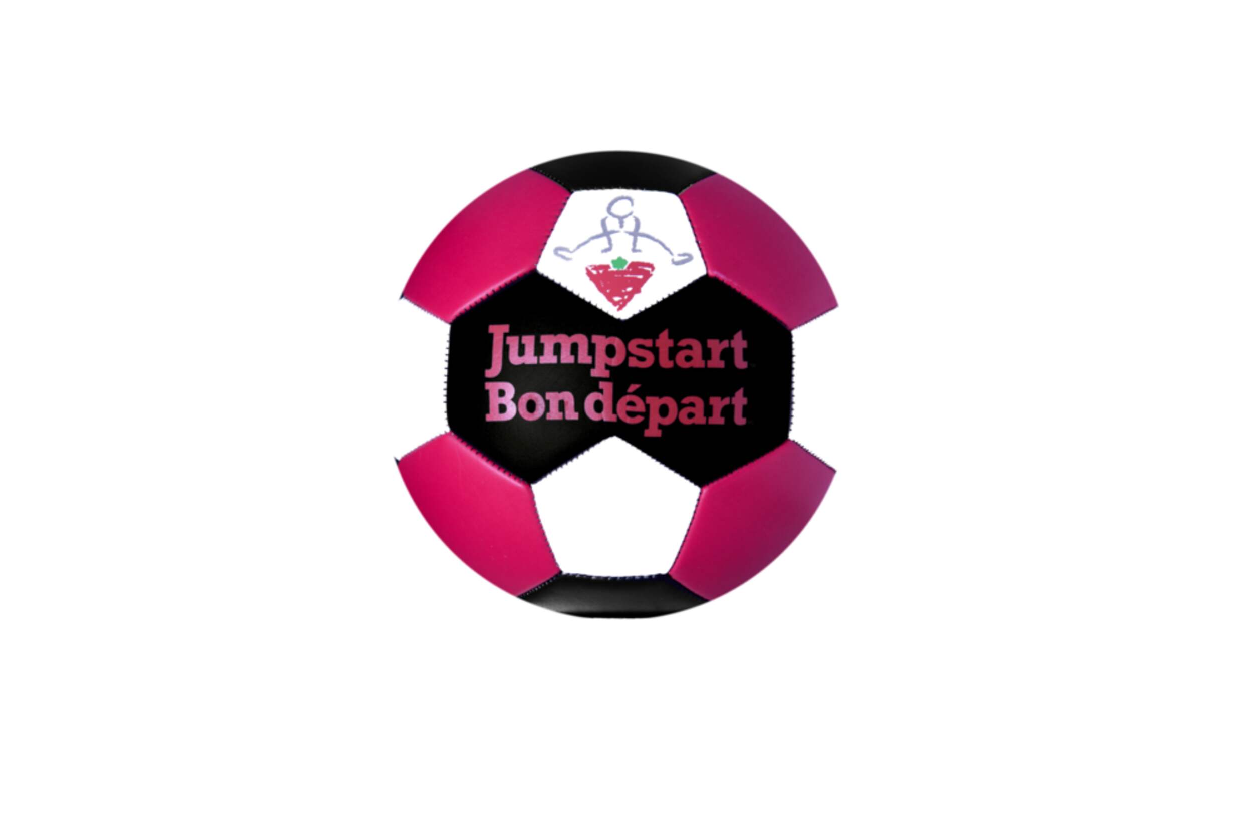 Canadian Tire Jumpstart Charity Soccer Ball, Red/Black/White, Assorted Sizes Canadian Tire