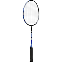 Matrix Smash Junior Kids' Aluminum & Steel Badminton Racquet/Racket, Black/Blue, 23-in Front_Angled_Right