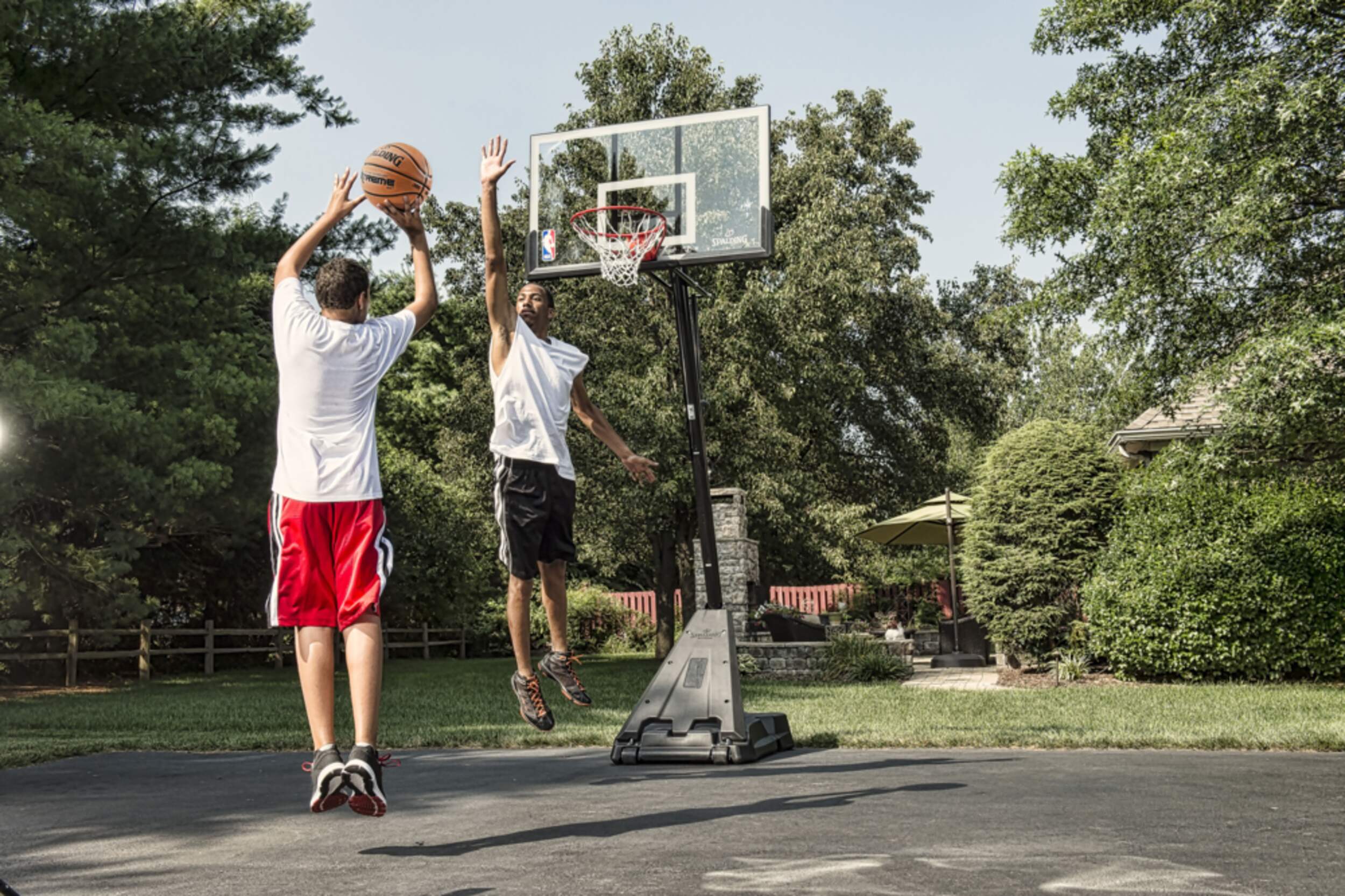 Spalding® Hercules Acrylic Portable Basketball System, 54in Canadian