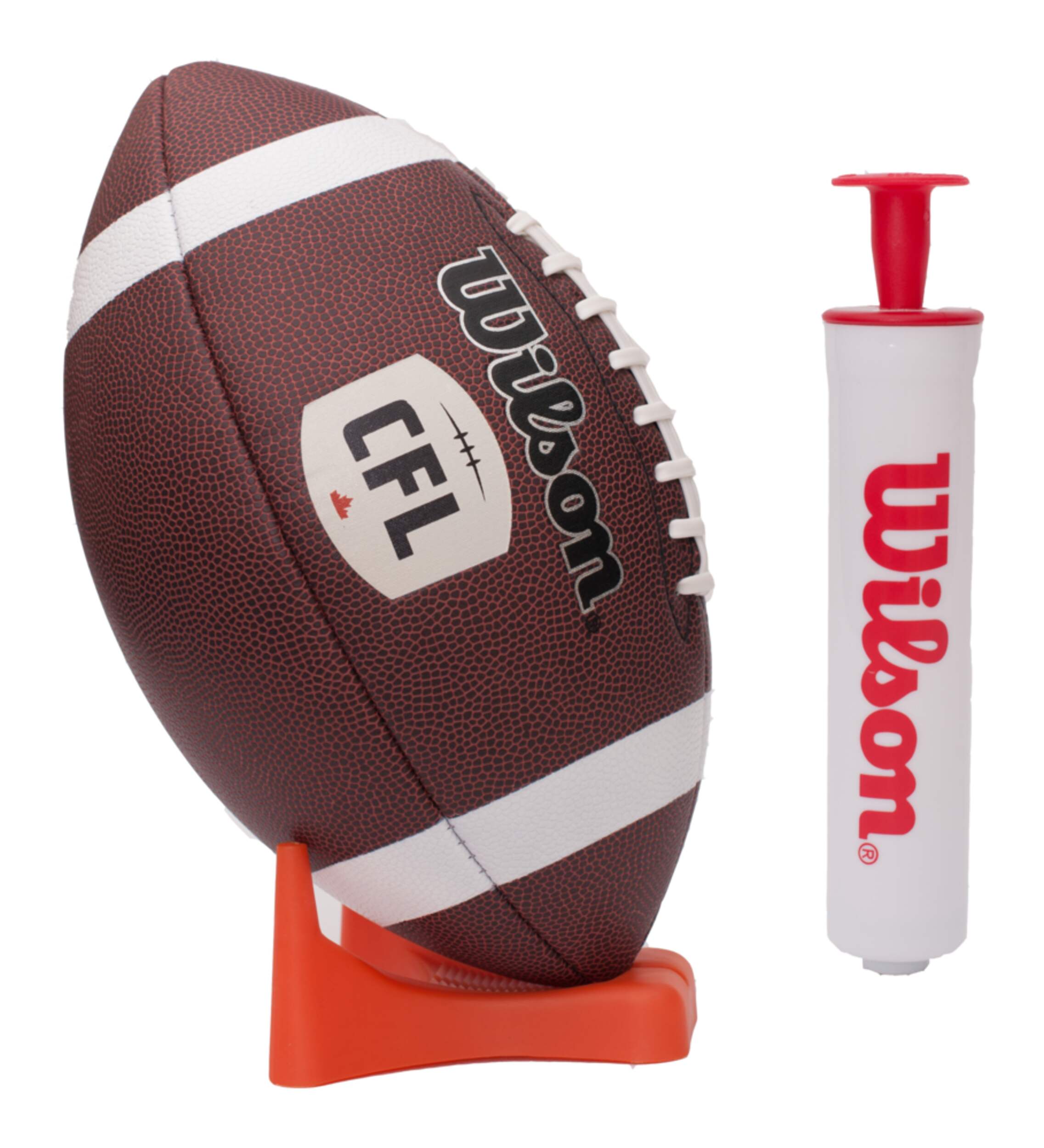 Réplique de ballon de football, té et pompe à air Wilson LCF, paq. de 3 Composite_or_Mixed