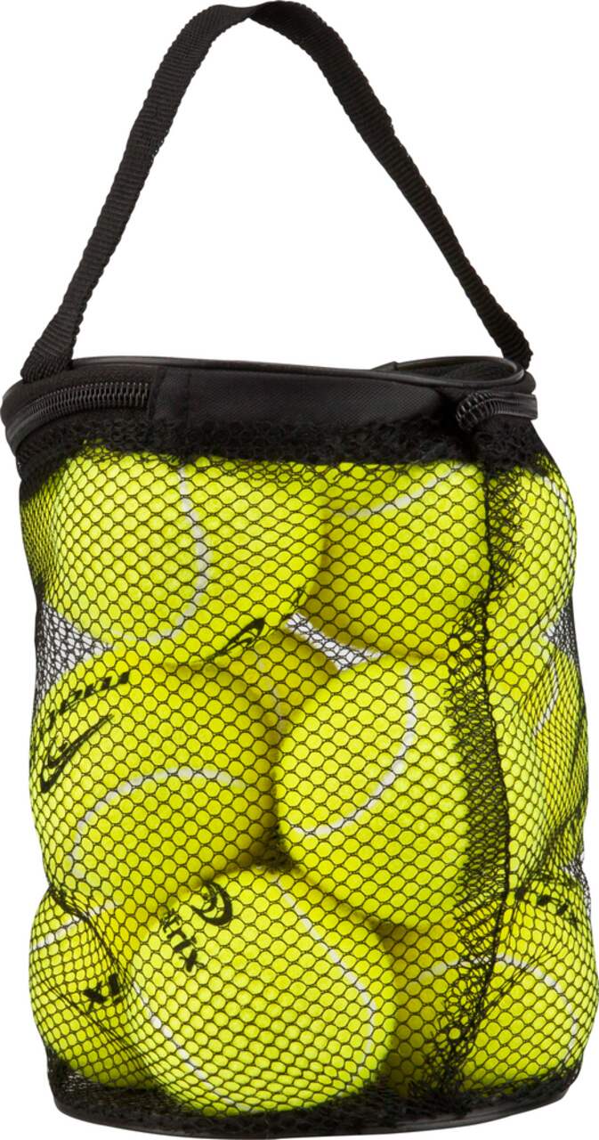 Matrix High-Visibility Recreational Tennis Balls w/ Mesh Storage Bag,  Yellow, 12-pk
