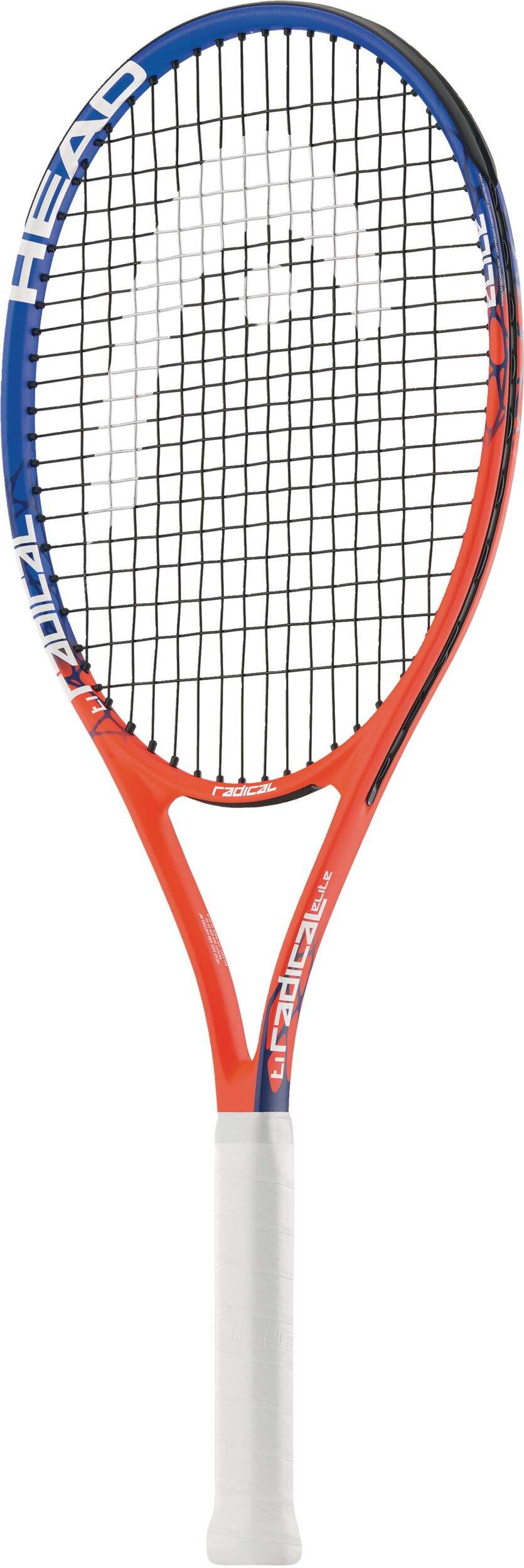 Head Ti Radical Elite Adult Graphite Tennis Racquet/Racket w/ Oversize Head, Orange/Blue Side_Left