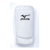 Mizuno Knee Pads for Volleyball, T10 Plus Men's/Women's Unisex Slim Profile  Knee Pads, White Overhead_Flat