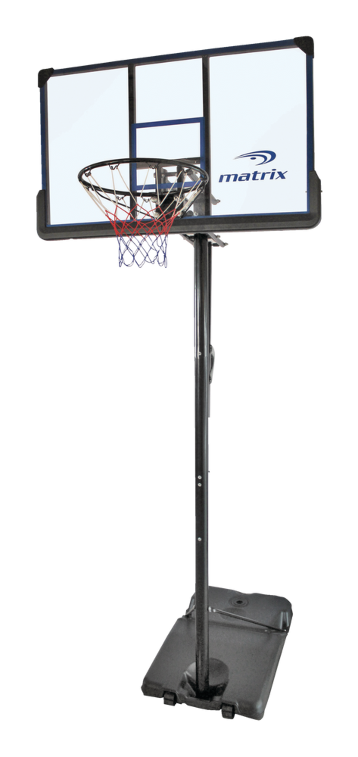 Matrix Portable Adjustable Basketball Backboard, Hoop & Net System, 48
