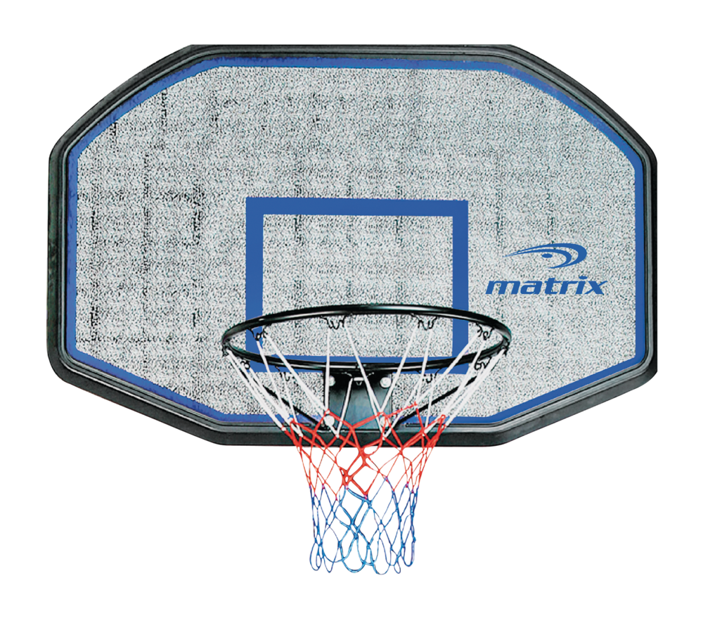 Panneau, panier et filet de basketball portatif réglable 4-en-1 Matrix pour  enfants