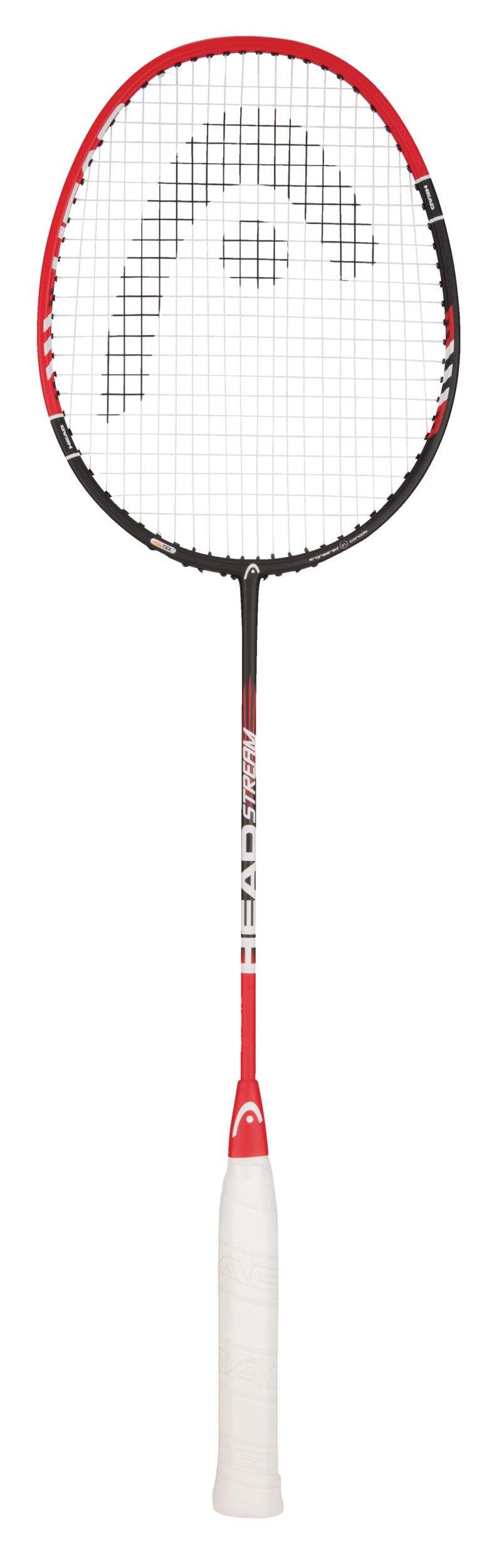 Raquette de badminton en aluminium et en graphite HEAD Stream, rouge/noir Front_Flat