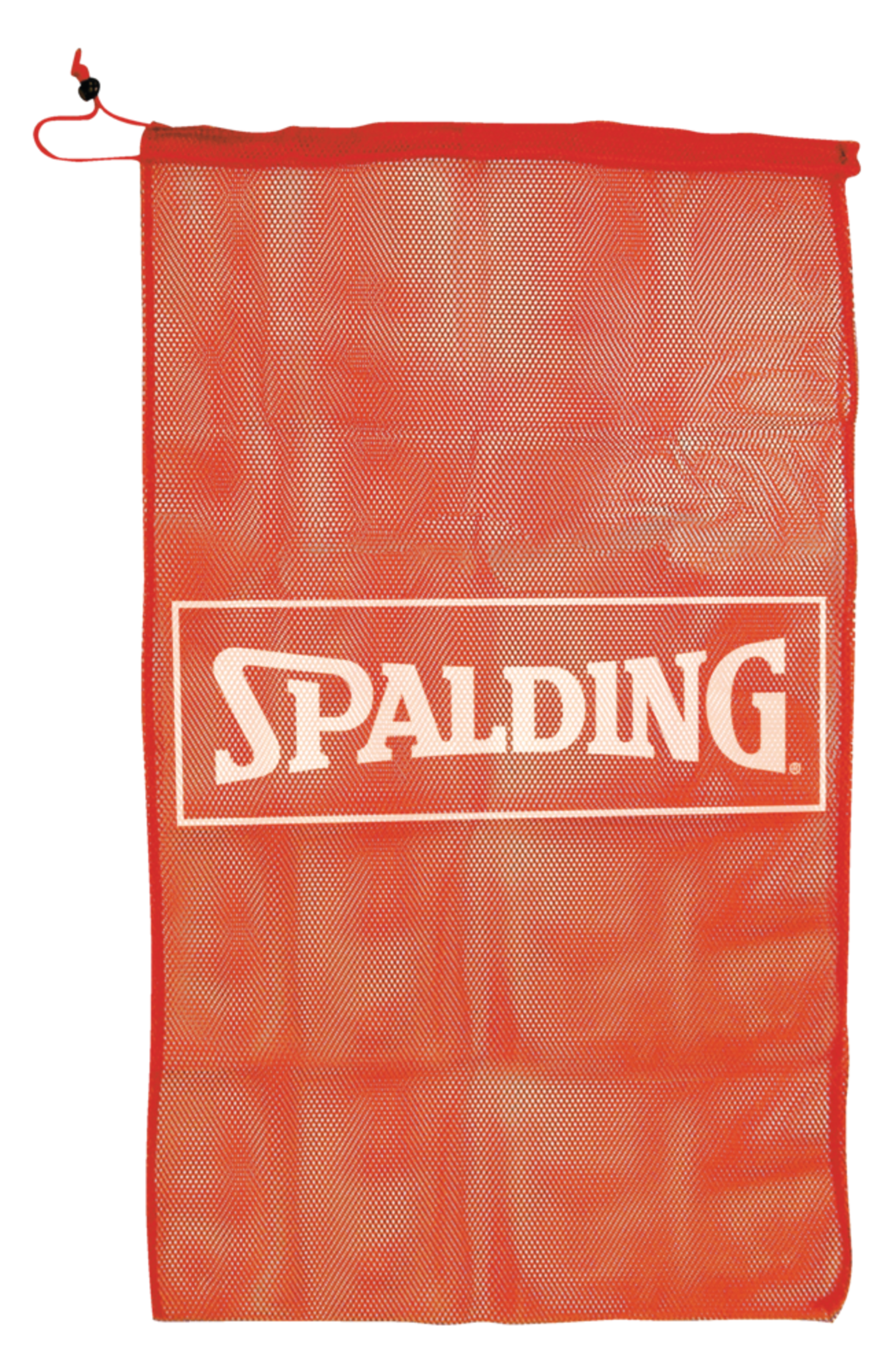 Spalding Mesh Sporting Equipment, Gear & Ball Bag w/ Drawstring Front_Flat