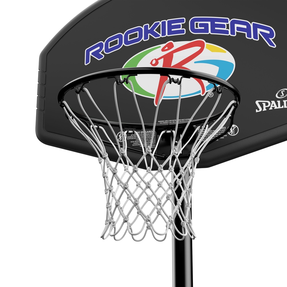 Spalding Rookie Gear Kids' Portable Adjustable Basketball Backboard