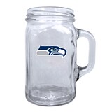 Seattle Seahawks Mason Jar Mug Pint Glass For NFL Football Fans/Collectors, 16.5-oz Front_Flat