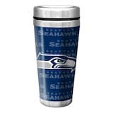 Seattle Seahawks Stainless Steel Travel Mug For NFL Football Fans/Collectors, 16-oz Front_Flat