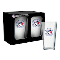 Toronto Blue Jays Pint Drinking Glass Set For MLB Baseball Fans/Collectors, 16-oz, 2-pk Composite_or_Mixed
