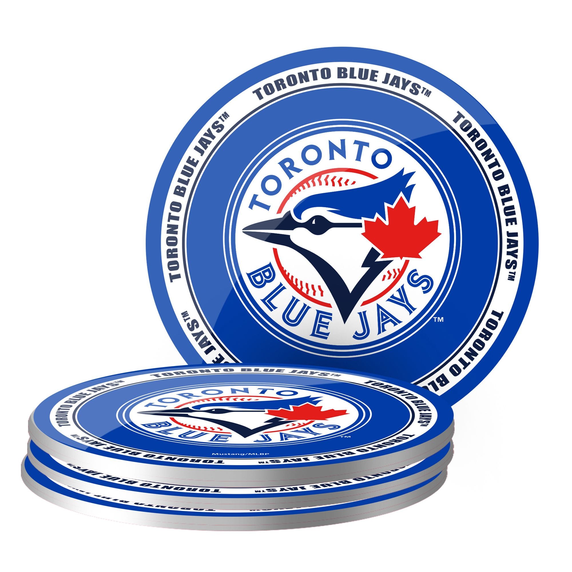 Toronto Blue Jays Plastic Coaster Set For MLB Baseball Fans