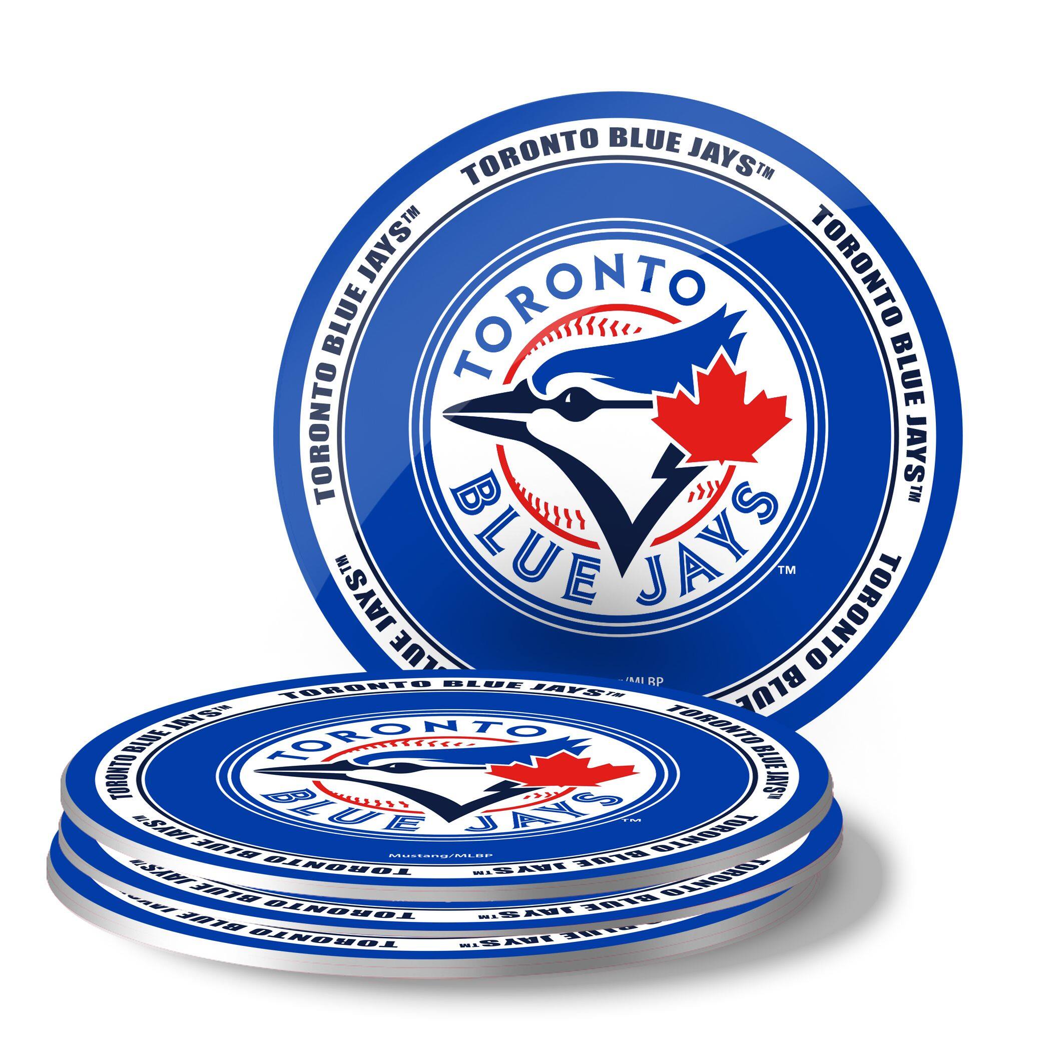 Toronto Blue Jays Plastic Coaster Set For MLB Baseball Fans