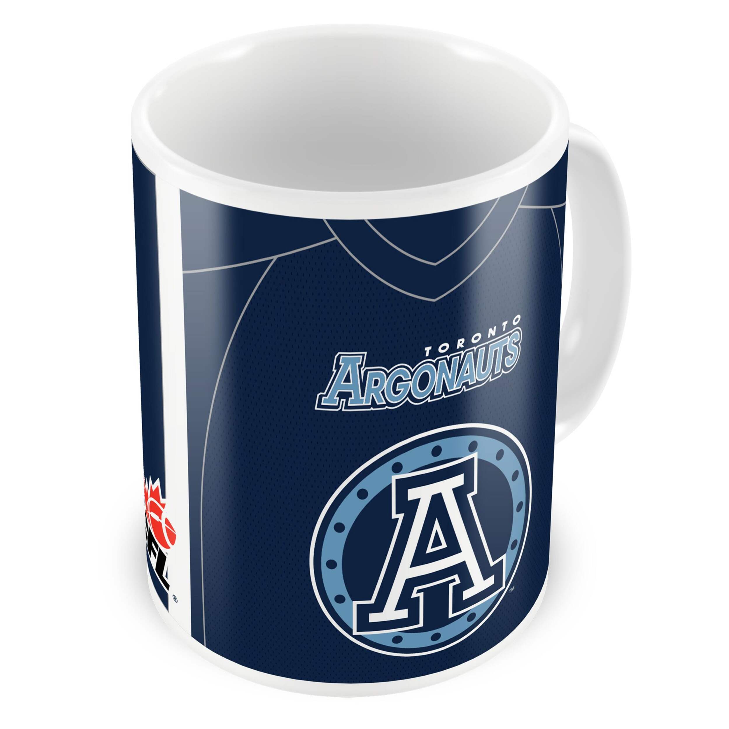 Toronto Argonauts Large Coffee Mug, 15-oz Front_Angled_Right