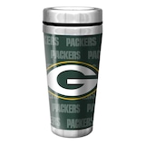 Green Bay Packers Stainless Steel Travel Mug For NFL Football Fans/Collectors, 16-oz Front_Flat