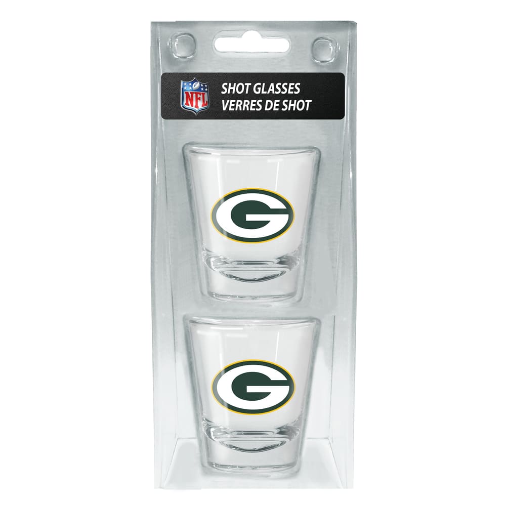 Green Bay Packers Two-Piece Pilsner Glass Set with Collector's Box