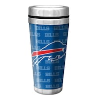 Buffalo Bills Stainless Steel Travel Mug For NFL Football Fans/Collectors, 16-oz Front_Flat