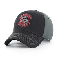 NBA Toronto Raptors Men's/Women's Unisex Adjustable Baseball Cap/Hat, Black/Grey Front_Three_Fourths_Angled_Left