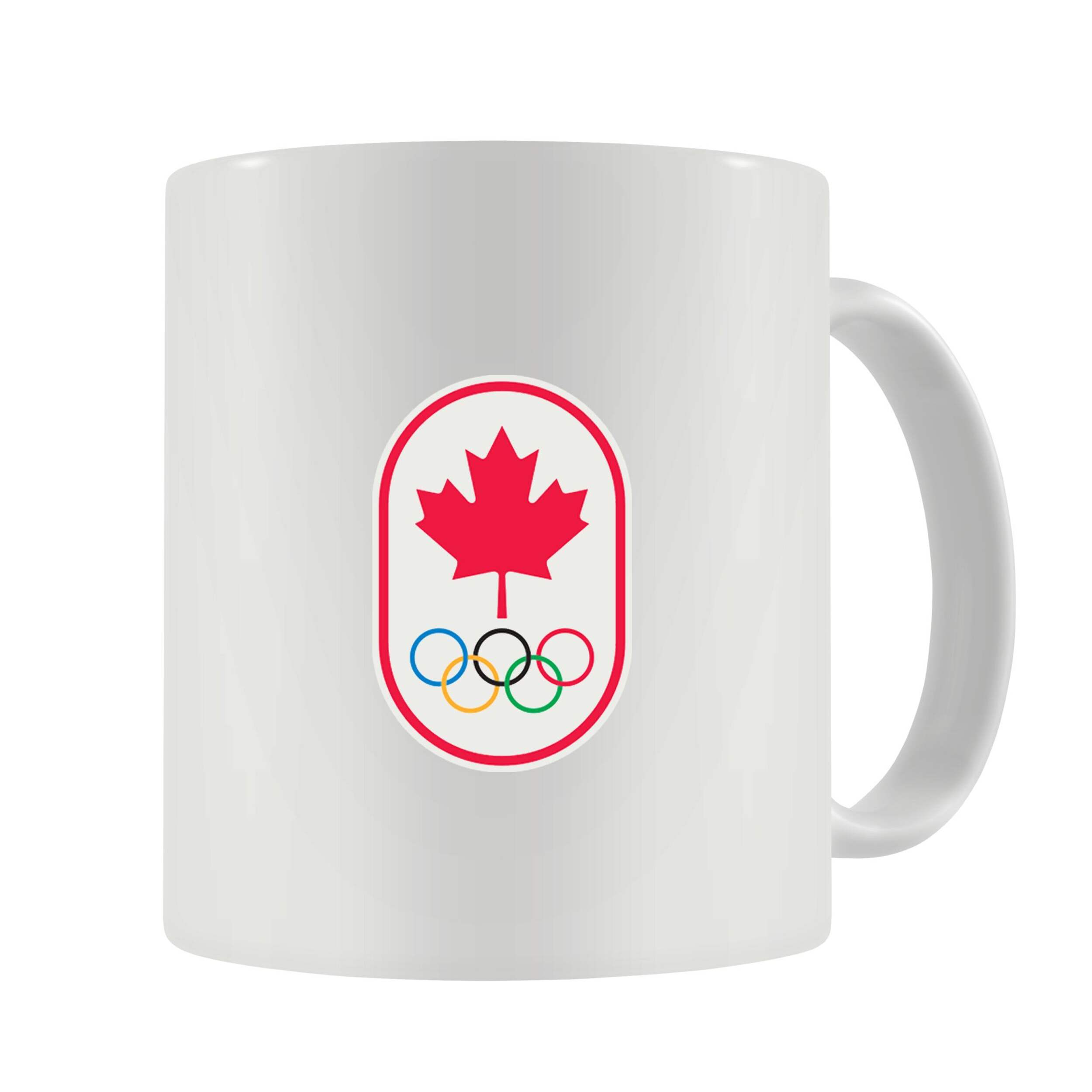 Canadian Olympic Team Ceramic Coffee Mug For Fans/Collectors, White, 11-oz Front_Flat