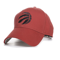 NBA Toronto Raptors Men's/Women's Unisex Adjustable Cotton Twill Baseball Cap/Hat, Frost Red Front_Three_Fourths_Angled_Left