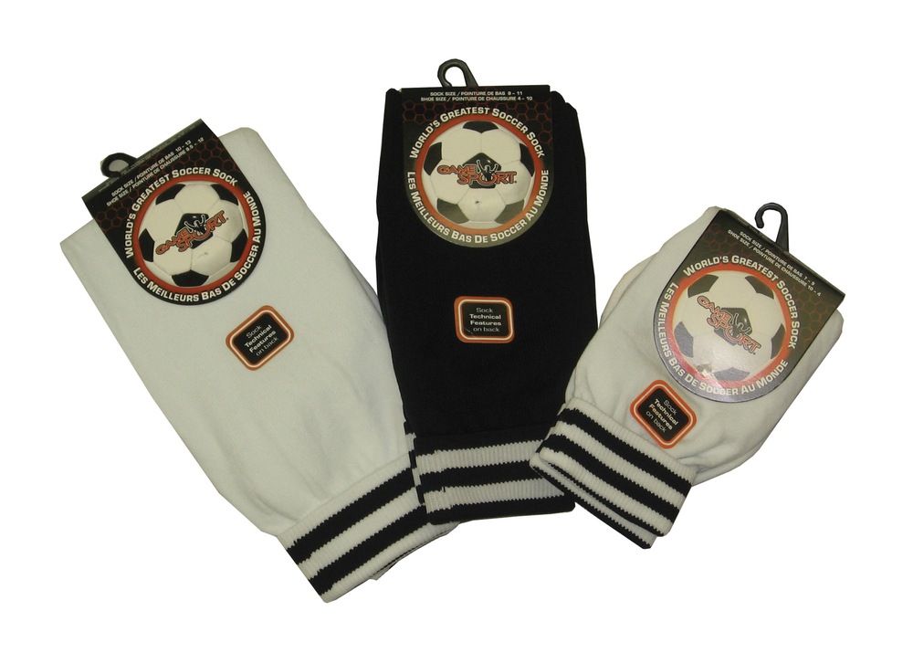 World's Best Soccer Sock, Black and White Canadian Tire
