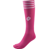 Lotto Kids' Striped Knee-High Over-The-Calf Soccer Socks, Pink, Assorted Sizes Front_Angled_Left