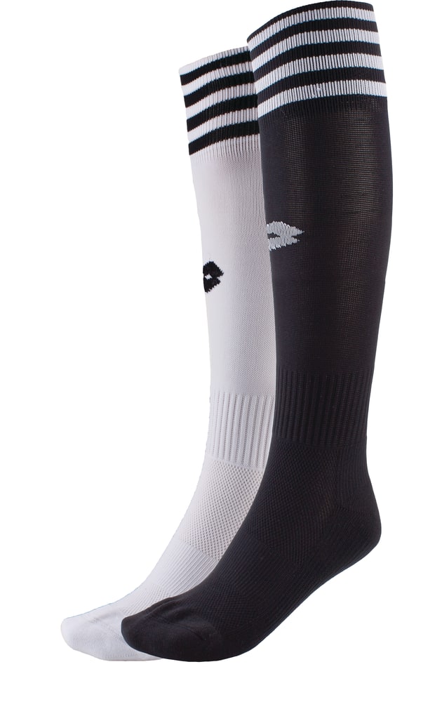 Lotto Striped Knee-High Over-The-Calf Soccer Socks, Black/White, 2-pk ...