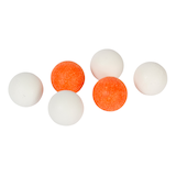 EastPoint Tournament Official Size Foosballs/Table Soccer Game Balls, White/Orange, 6-pk Front_Elevated