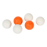 EastPoint Tournament Official Size Foosballs/Table Soccer Game Balls, White/Orange, 6-pk Front_Elevated