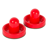 EastPoint Soft-Bottom Hover Air Table Hockey Pushers, Orange, 2-pk Front_Angled_Right
