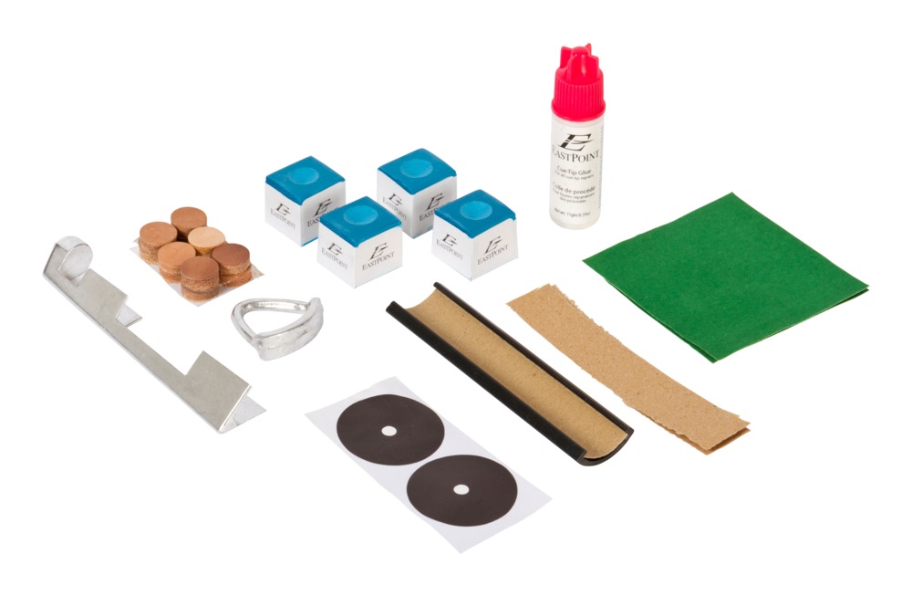 EastPoint Deluxe Billiard/Pool Cue & Table Repair Kit, 7pc Canadian Tire