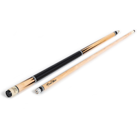 EastPoint Sports Classic Maple Wood 2-Piece Billiard/Pool Cue w/ Screw-On Leather Tip, 58-in