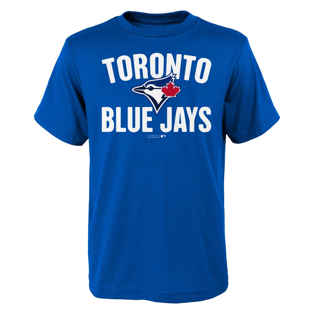 MLB Toronto Blue Jays Youth Kids' Short Sleeve TShirt, Blue, Assorted