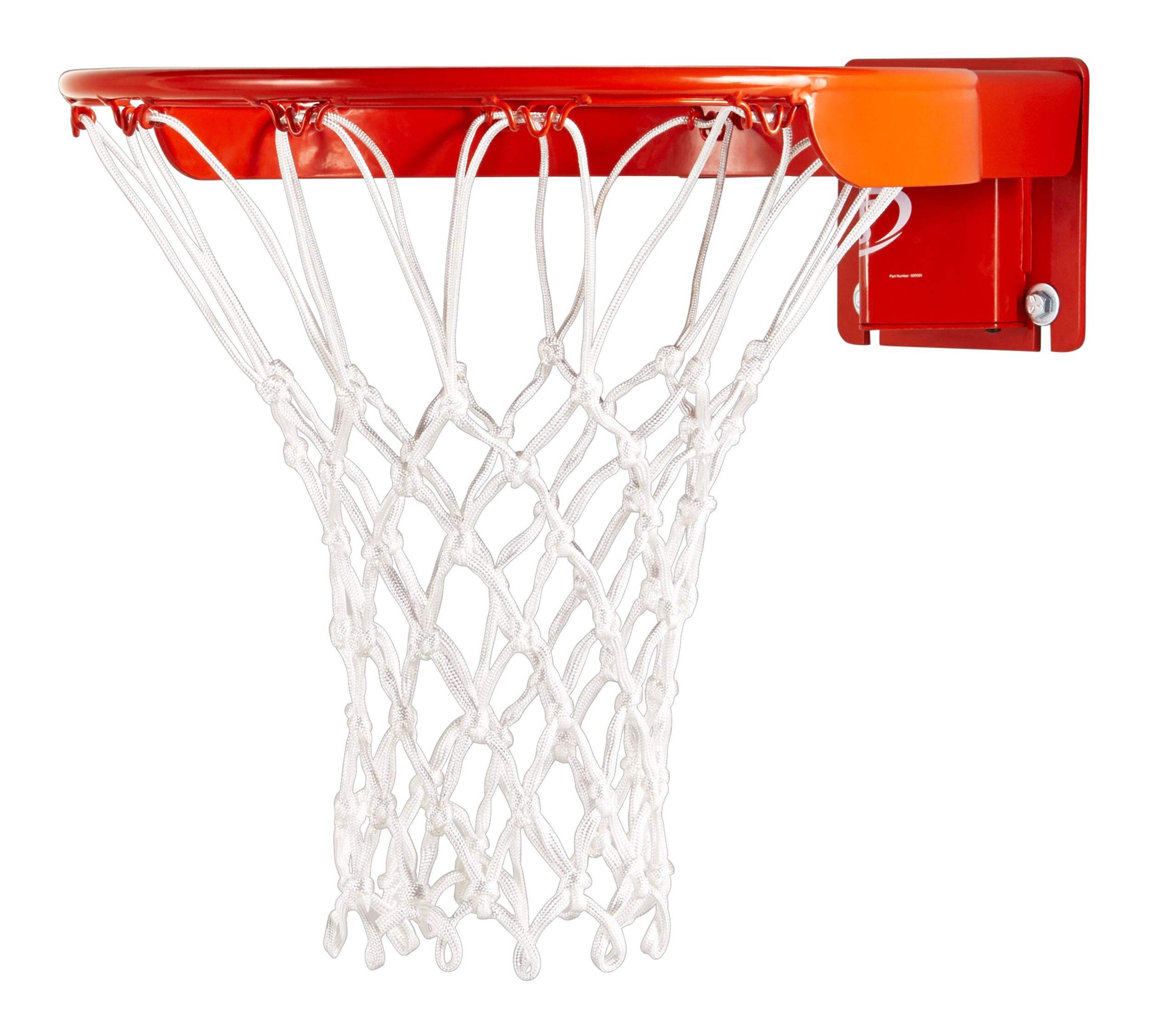 Filet de basketball standard de terrain Spalding, blanc Front_Three_Fourths_Angled_Left