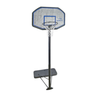 Panneau, panier et filet de basketball portatif réglable Matrix, 44 po Front_Angled_Right