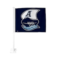 Toronto Argonauts Car Flag w/ 19-in Mounting Pole For CFL Football Fans/Collectors, Blue