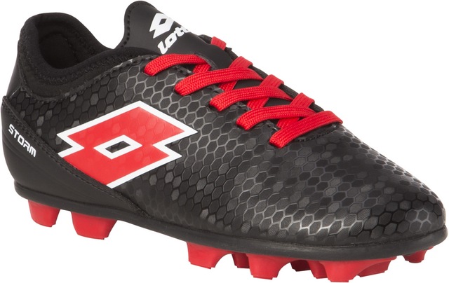 Lotto Football Shoes Price In India Lotto Storm Kids' Firm Ground Soccer Cleats/Shoes, Black/Red, Assorted