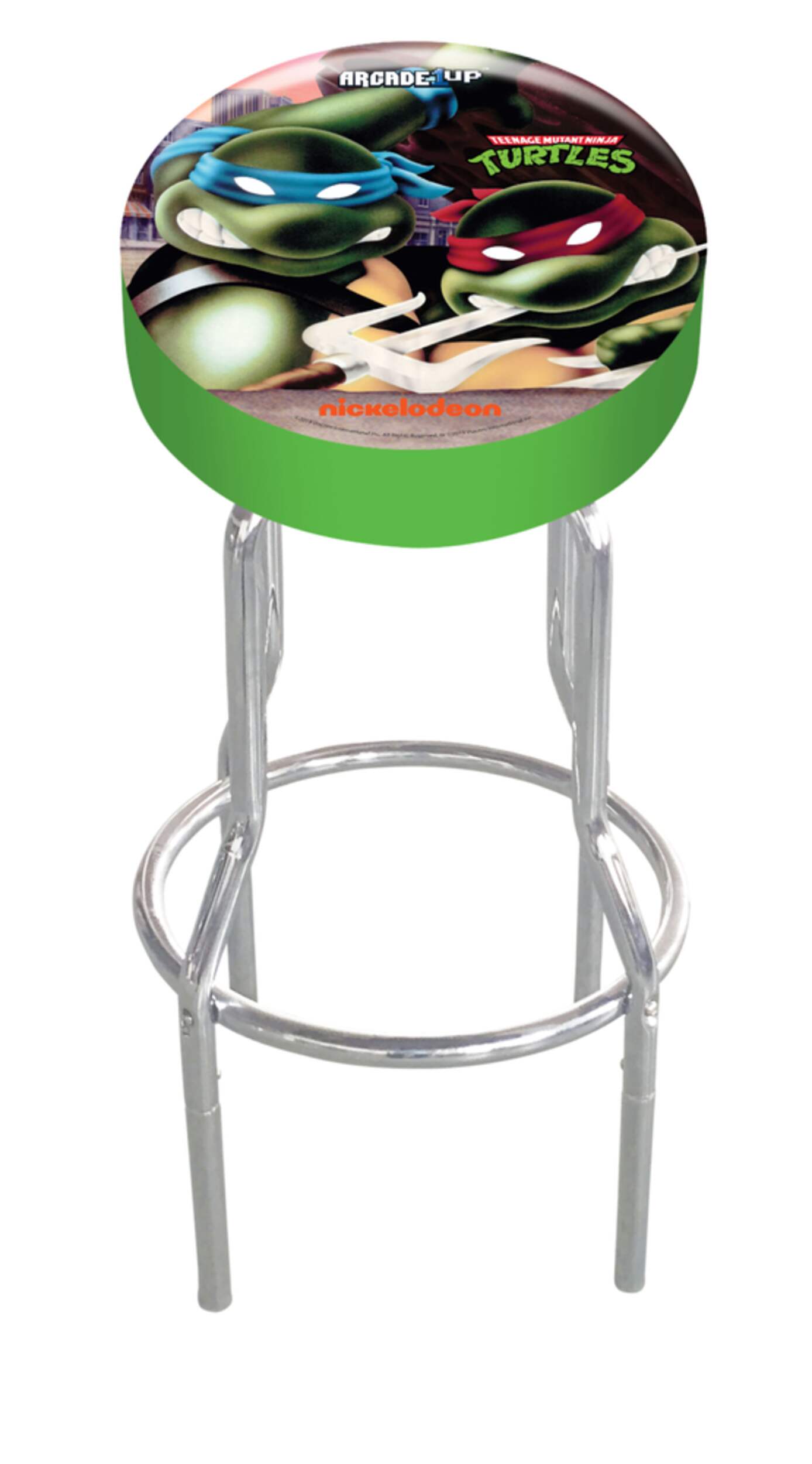 Arcade 1Up Adjustable Stool Teenage Mutant Ninja Turtles Front_Elevated