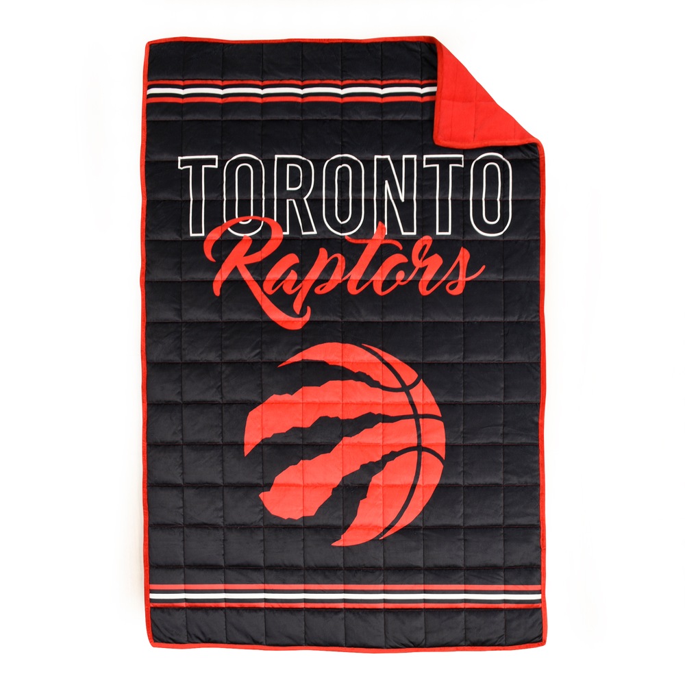 NBA Toronto Raptors Basketball Weighted Blanket For Fans, Black, 6lb