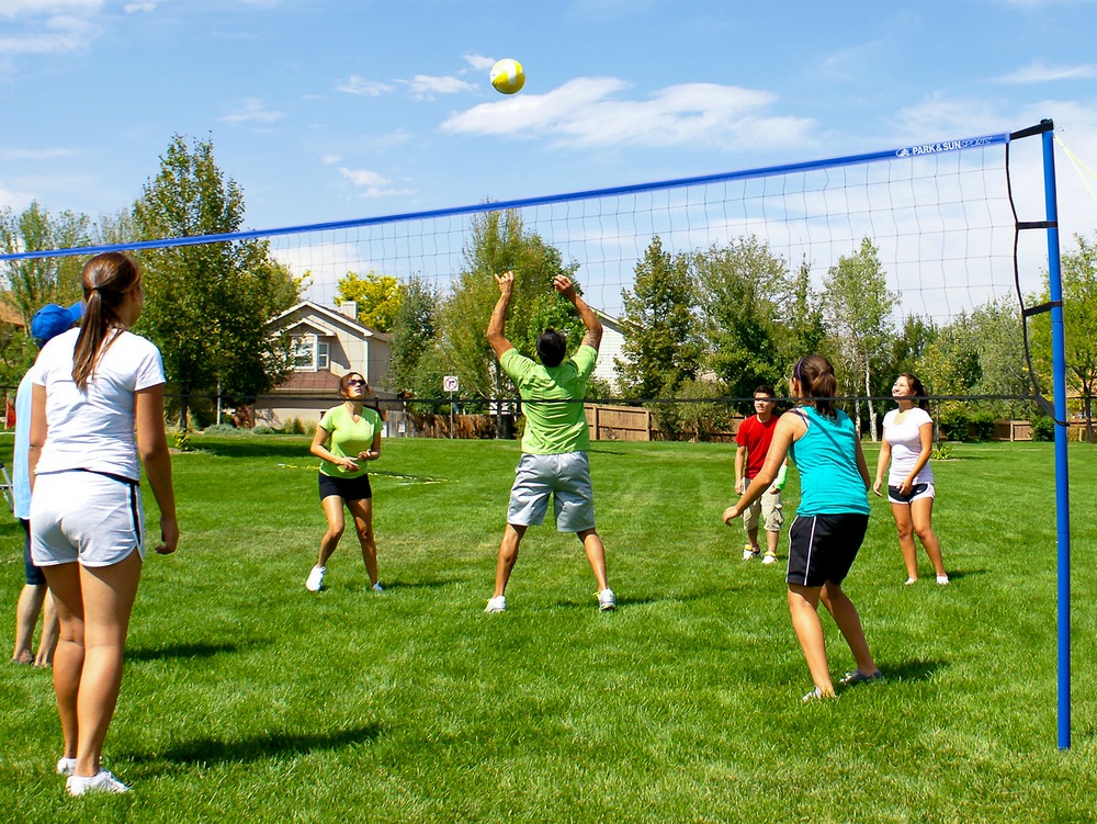 Park & Sun Spiker Sport Steel Outdoor Volleyball Set Canadian Tire