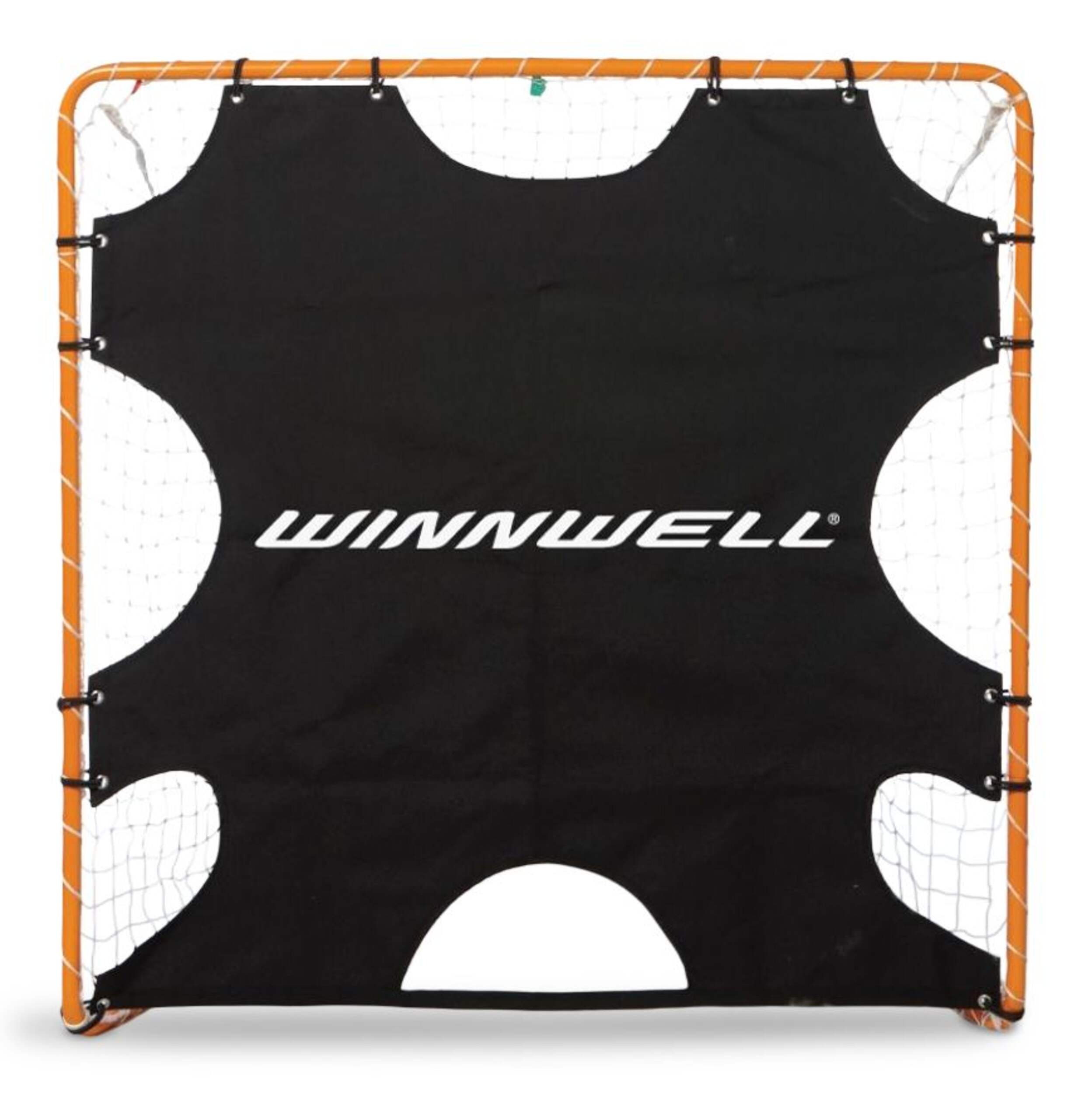 WinnWell Lacrosse 8-Hole Shooting Target Net Training Aid, 4-ft x 4-ft Front_Flat