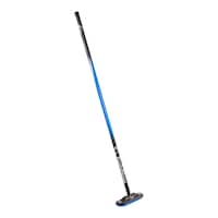 Goldline FG 360 Air Fibreglass Shaft Curling Broom with Rotating Oval Head & Airway Pad, 1-1/8-in, Blue Front_Three_Fourths_Angled_Right