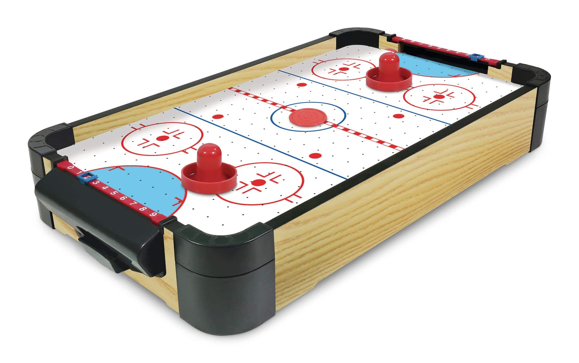 Snap N Play 2-Player Table Top Hover Air Hockey Game, Wood Finish, Age 6+, 20-in Canadian Tire