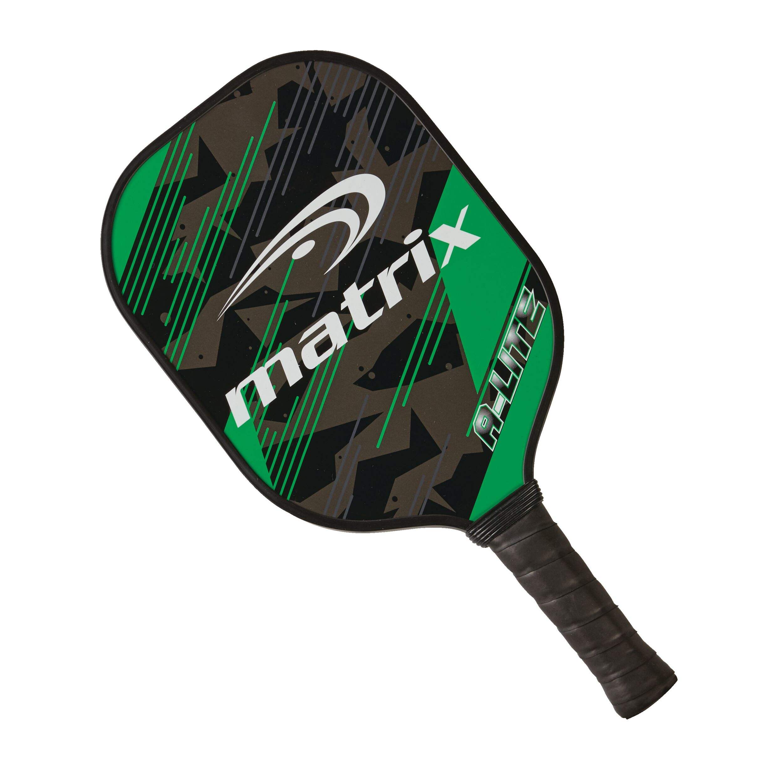 Matrix A-Lite Lightweight Aluminum & Fibreglass Pickleball Paddle/Racket w/ Soft Grip, Green Overhead_Flat