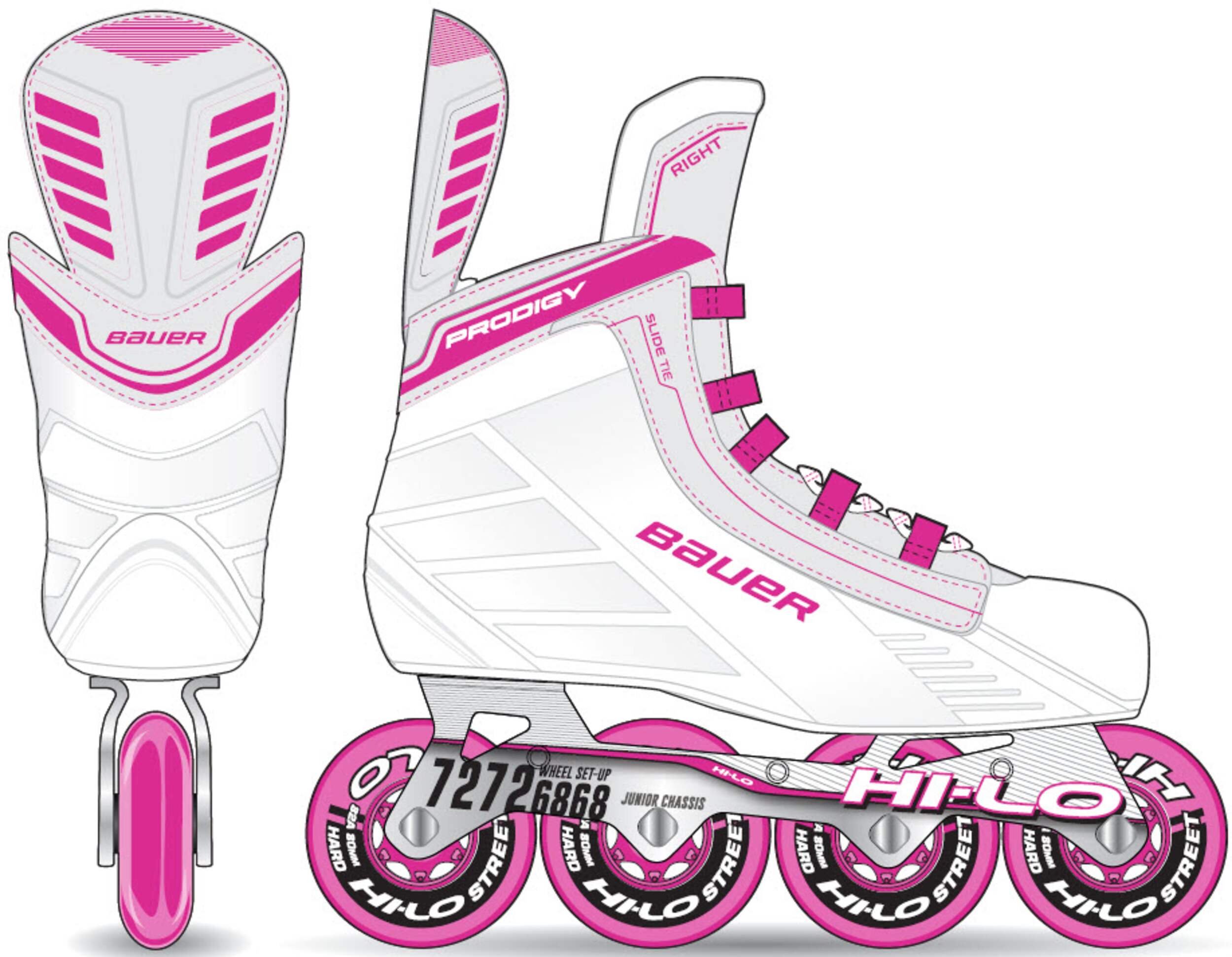 Bauer Prodigy Inline Skates, Youth, Pink Canadian Tire
