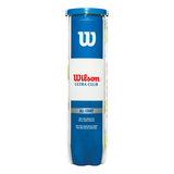 Balles de tennis tout terrain haute durabilité Wilson Ultra Club, jaune, paq. 4 Front_Flat