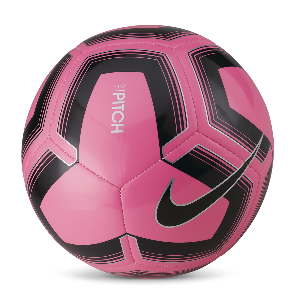 pink nike soccer ball