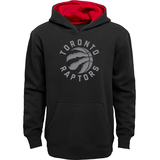 NBA Toronto Raptors Youth Kids' Cotton Blend Jersey Fleece Hoodie/Hooded Sweatshirt, Black, Assorted Sizes Front_Flat