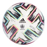 Adidas Unifornia League UEFA Euro Cup 2020 Match Replica Mini Soccer Ball, White, Size 1 Front_Flat