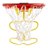 Renvoi de ballon de basketball Spalding Back Atcha, jaune Front_Flat